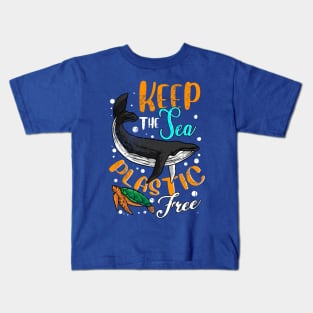 Keep The Sea Plastic Free Earth Day Kids T-Shirt